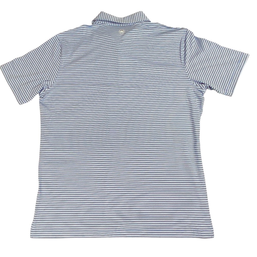 Peter Millar Polo Shirt Mens XL Striped Tailored Golf Performance‎ Stretch - Picture 7 of 11